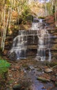 Waterfall in the national park of Foreste Casentinesi Royalty Free Stock Photo