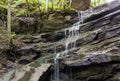 Waterfall in the National park of Foreste Casentin Royalty Free Stock Photo