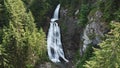 Waterfall in the national park in Romania. The best waterfall in the world. Waterfall Valul Miresei. Royalty Free Stock Photo