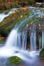 Waterfall in the national park Sumava, Czech Republic Royalty Free Stock Photo