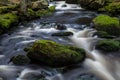 Waterfall in the national park Sumava-Czech Republic Royalty Free Stock Photo