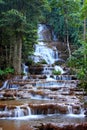 Waterfall in national park, Tak province, Thailand. Royalty Free Stock Photo