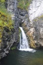 Waterfall in the national Park Yugyd VA.