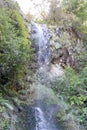 Waterfall and nature in levadas, Madeira island forest, Portugal Royalty Free Stock Photo