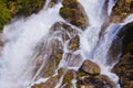 Waterfall near Briksdal glacier - Norway Royalty Free Stock Photo