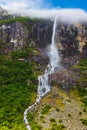 Waterfall near Briksdal glacier - Norway Royalty Free Stock Photo