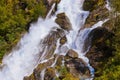 Waterfall near Briksdal glacier - Norway Royalty Free Stock Photo