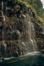 Waterfall near diamond bridge Tsalka Royalty Free Stock Photo