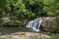 Waterfall near the Dryanovo monastery and the Bacho Kiro cave Royalty Free Stock Photo