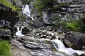 Waterfall near Frachant, Bavaria, Germany Royalty Free Stock Photo