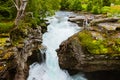 Waterfall near Geiranger fjord - Norway Royalty Free Stock Photo