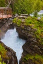 Waterfall near Geiranger fjord - Norway Royalty Free Stock Photo