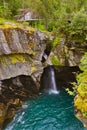 Waterfall near Geiranger fjord - Norway Royalty Free Stock Photo