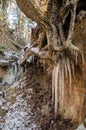 Waterfall near Maras chamber sand caves in Latvia Royalty Free Stock Photo