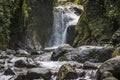 Waterfall near Mindo in nambillo rain forest in Ecuador Royalty Free Stock Photo