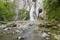 waterfall near the New Athos Royalty Free Stock Photo