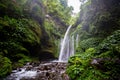 Waterfall near Rinjani, Senaru, Lombok, Indonesia Royalty Free Stock Photo