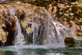 Waterfall in Nera Gorge Beusnita National Park, Romania Royalty Free Stock Photo