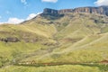 Waterfall next to the Sani Pass Royalty Free Stock Photo