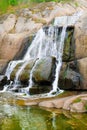 Waterfall in the north rocks, Sapokka landscape park, Kotka, Finland