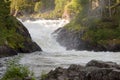 Waterfall in northern Finland. Royalty Free Stock Photo