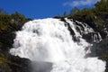 Waterfall in Norway fjord
