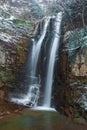 A waterfall in old Tbilisi, winter time