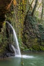 The waterfall of the old watermill Royalty Free Stock Photo