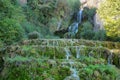 Waterfall in Orbaneja del Castillo, Spain Royalty Free Stock Photo