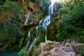 Waterfall at Orbaneja del Castillo Royalty Free Stock Photo