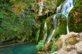 Waterfall at Orbaneja del Castillo Royalty Free Stock Photo