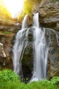 Waterfall in Ordesa and Monte Perdido National Park. Pyrenees mountain. Province of Huesca, Spain. Royalty Free Stock Photo