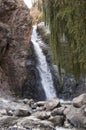 Waterfall in the Ourika Valley Royalty Free Stock Photo