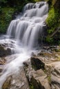 Handheld shot taken of a waterfall in The Rock garden, darjeeling Royalty Free Stock Photo