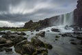 Waterfall Oxararfoss Iceland