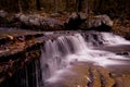 Waterfall along Collins Creek in Herber Springs Arkansas Royalty Free Stock Photo