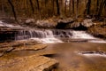 Waterfall along Collins Creek in Herber Springs Arkansas Royalty Free Stock Photo