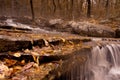 Waterfall along Collins Creek in Herber Springs Arkansas Royalty Free Stock Photo