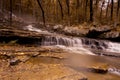 Waterfall along Collins Creek in Herber Springs Arkansas Royalty Free Stock Photo