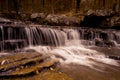 Waterfall along Collins Creek in Herber Springs Arkansas Royalty Free Stock Photo