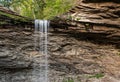 Waterfall at Ozone Falls in Tennessee showing the lip of the gorge Royalty Free Stock Photo