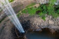 Waterfall at Ozone Falls in Tennessee showing the lip of the gorge Royalty Free Stock Photo