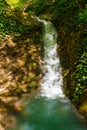 Waterfall in park Berendeyevo Tsarstvo, Sochi, Russia