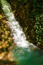 Waterfall in park Berendeyevo Tsarstvo, Sochi, Russia