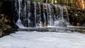 Waterfall in the park of the Estanislau fountain