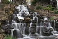 Waterfall in the park, fauna Royalty Free Stock Photo