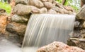 Waterfall in park. Riga. Latvia Royalty Free Stock Photo