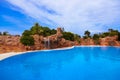 Waterfall in park at Tenerife - Canary Spain Royalty Free Stock Photo