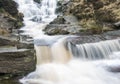 Waterfall in the Peak District National Park Royalty Free Stock Photo