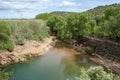 Waterfall Pego do inferno in Tavira Royalty Free Stock Photo